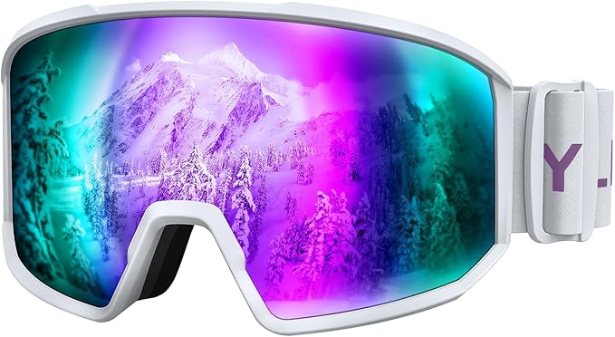 Ski Goggles for Men Women, OTG Snow Goggles, UV Protection Snowboard Goggles for Adult & Youth, Snowmobile, Sledding