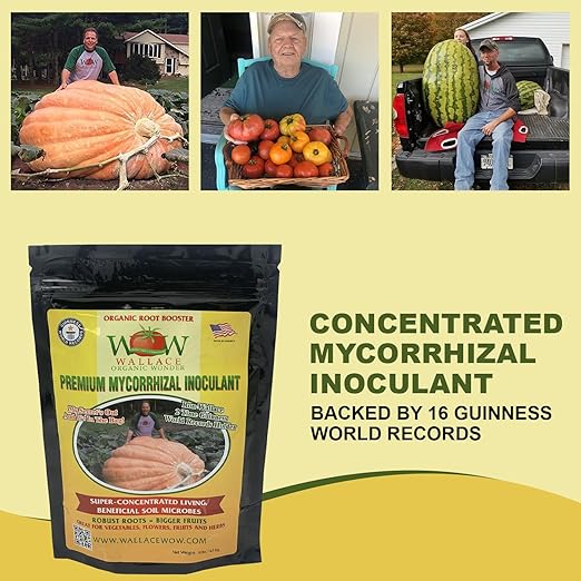 Wallace Organic Wonder Mycorrhizal Inoculant (10 lbs) - Mycorrhizal Fungi - Super Concentrated - Fresh Mycorrhizae for Plants, Garden Soil, & Potting Soil - Organic Root Stimulator for Plant Growth
