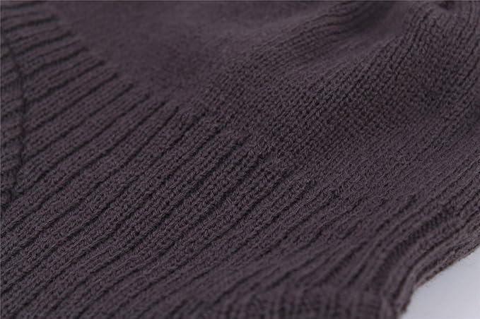 Connectyle Men's Knit Winter Hat with Ear Flaps Fleece Lined Beanie Warm Knitted Skull Cap Beanies Watch Hat