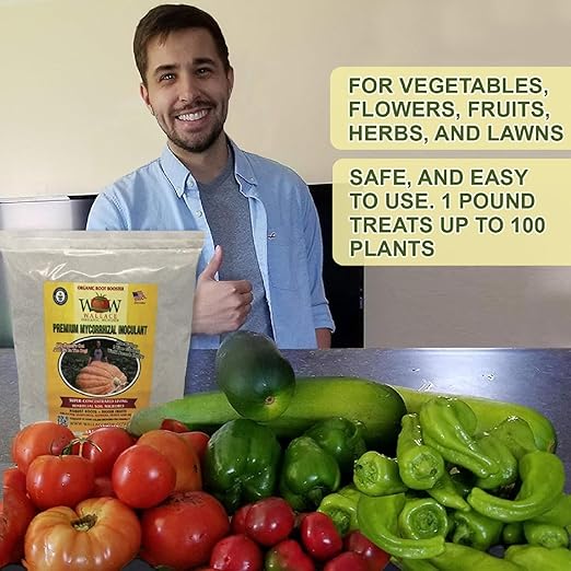 Wallace Organic Wonder Mycorrhizal Inoculant (5 lbs) - Mycorrhizal Fungi - Super Concentrated - Fresh Mycorrhizae for Plants, Garden Soil, & Potting Soil - Organic Root Stimulator for Plant Growth