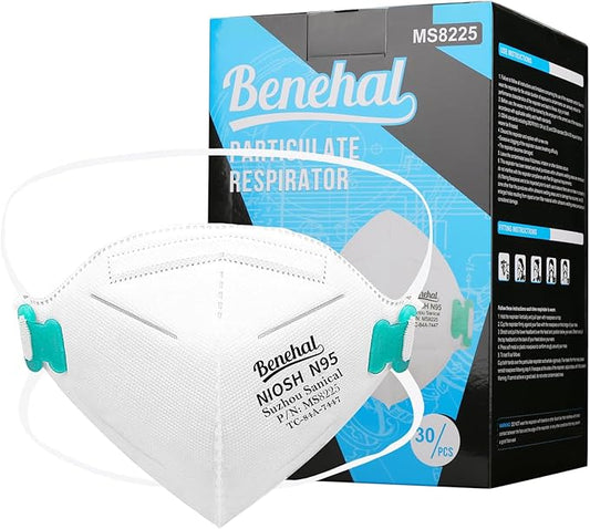 NIOSH Approved N95 Mask Particulate Respirators, N95 Face Masks 20 Pack, Individually Wrapped, Universal Fit