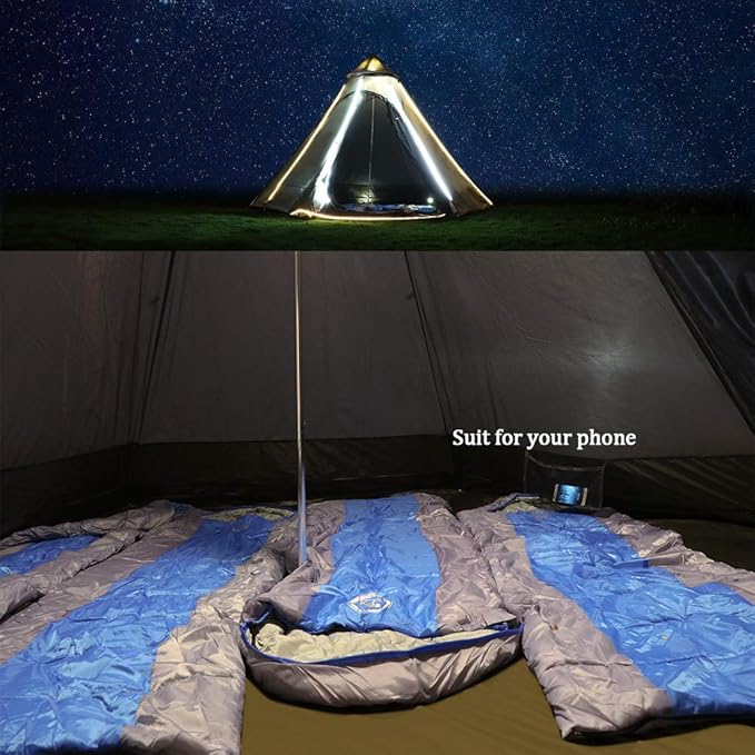 12'x10'x8'Dome Camping Tent 5-6 Person 4 Season Double Layers Waterproof Anti-UV Windproof Tents Family Outdoor Camping Tent | Double Layers, Waterproof, Anti-UV, Windproof, Family, Outdoor