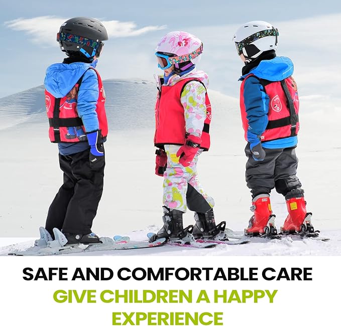 OutdoorMaster Kids Ski Goggles - Helmet Compatible Snow Goggles for Boys & Girls with 100% UV Protection