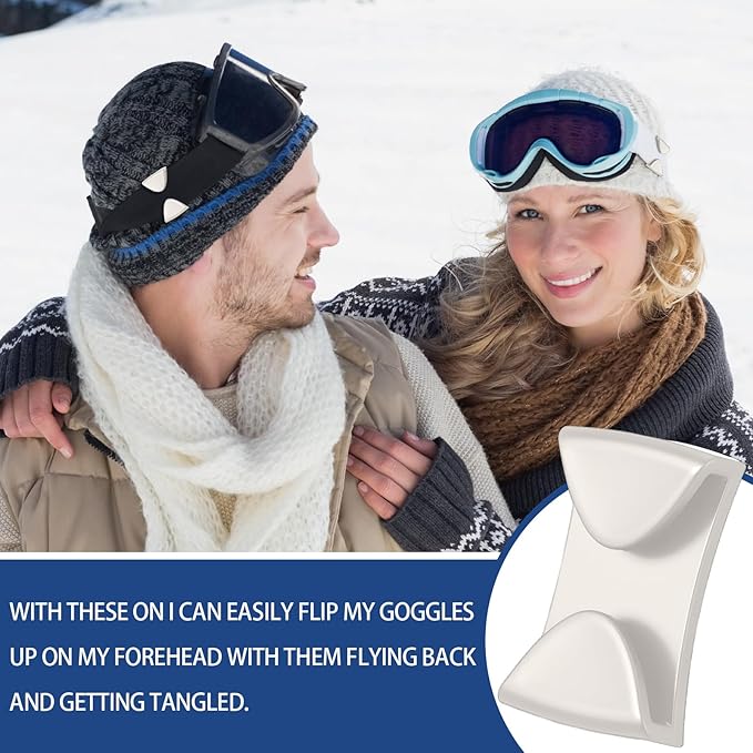 6 Pcs Goggle Clip Winter Sports Ski Helmet Goggle Clip Anti Slip Replacement for Winter Snowboard