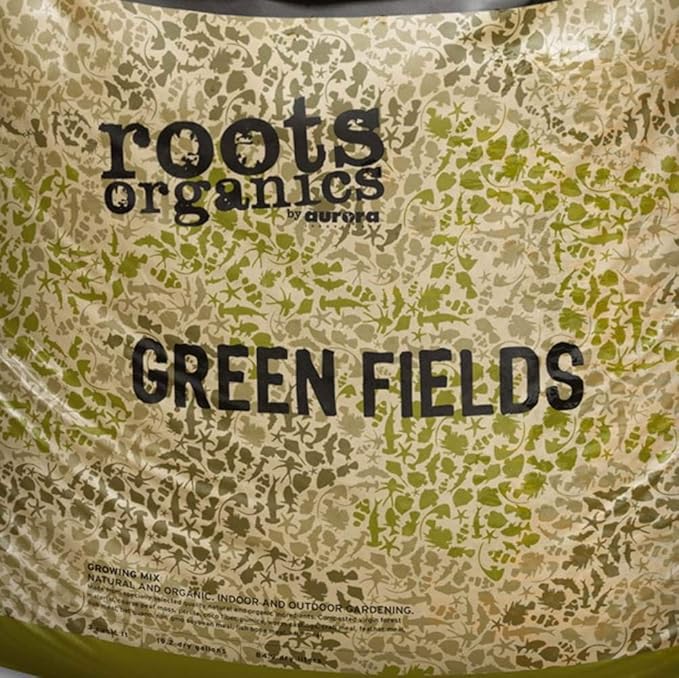 Roots Organics ROGF Green Fields Hydroponic Nutrient-Based Gardening Potting Soil for Plants, Flowers, and Outdoor Gardens, 1.5 Cu Ft (4 Pack)