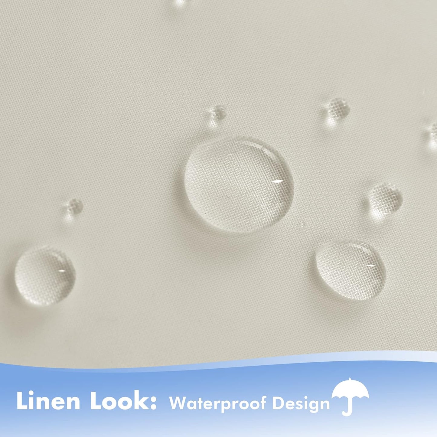 HolidayIdeas Beige Outdoor Sheer Curtains for Patio Waterproof, 4 Panels - 54 x 108 Inch - Light Filtering Voile Outside Curtains Grommet Drapes for Front Porch, Gazebo, Pergola, Backyard