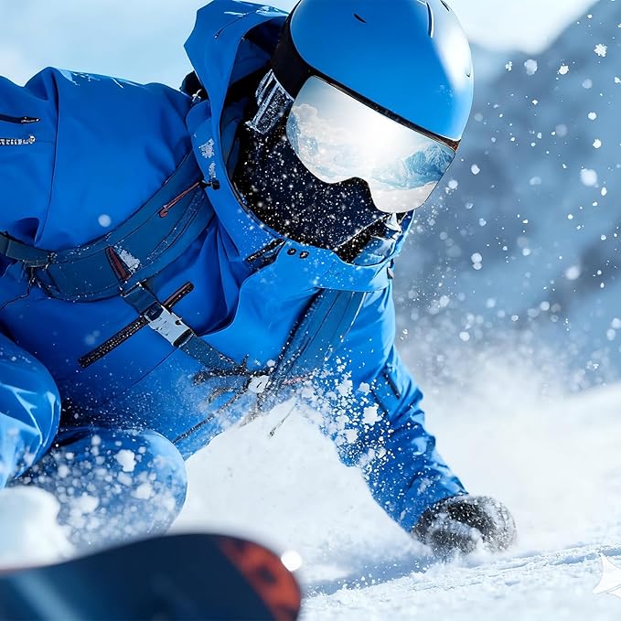 Ski Goggles OTG Snow/Snowboard Goggles Snowboarding Goggles Over Glasses Ski Goggle for Men Women Adult