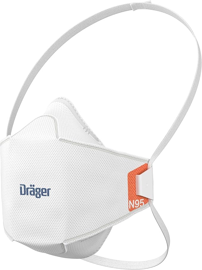 Dräger X-plore 1950 N95 respirator mask, size M/L | NIOSH-approved respirator mask for construction, DIY, home improvement