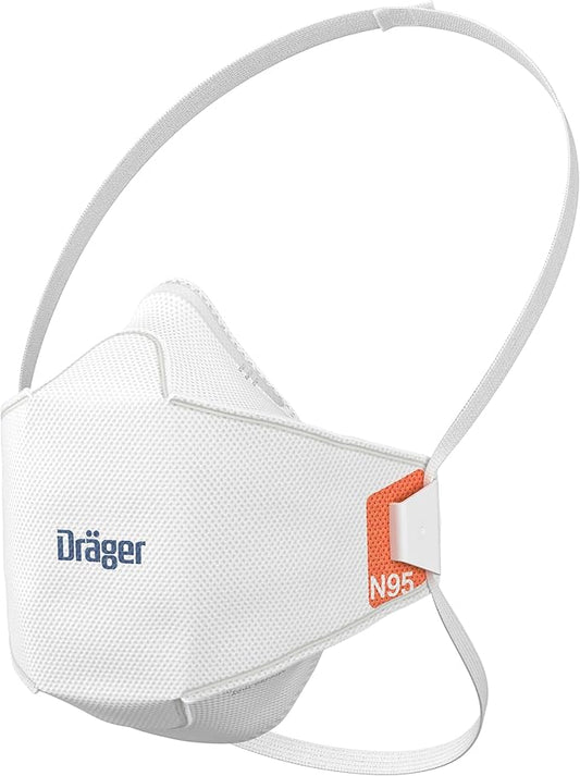 Dräger X-plore 1950 N95 respirator mask, size M/L | NIOSH-approved respirator mask for construction, DIY, home improvement