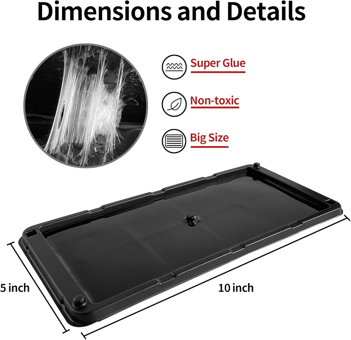 LULUCATCH Super Glue Traps 12 Pack for Mice & Snakes, Larger, Heavier Sticky Traps with Non-Toxic Glue. Sticky Mouse Traps Indoor, Easy to Set, Pet Safe Pest Control