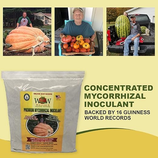 Wallace Organic Wonder Mycorrhizal Inoculant (5 lbs) - Mycorrhizal Fungi - Super Concentrated - Fresh Mycorrhizae for Plants, Garden Soil, & Potting Soil - Organic Root Stimulator for Plant Growth