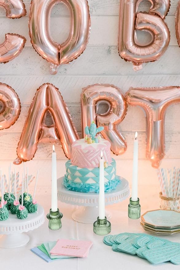 Vixdonos Taper Glass Candlestick Holders Tealight Candle Holders for Table Centerpieces, Wedding Decor and Dinner Party (3 Pcs, Green)