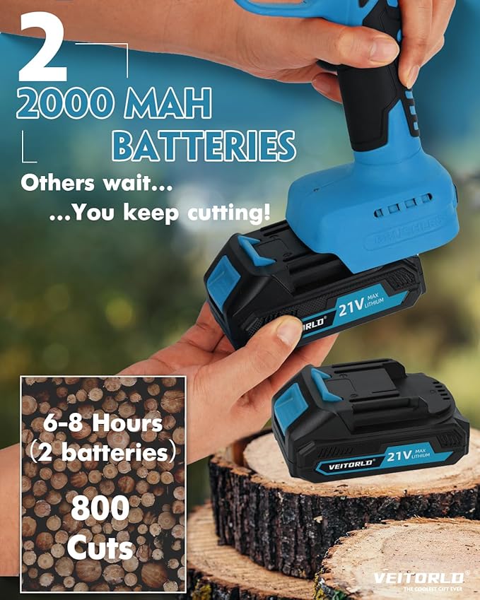 Upgraded Electric Pruning Shears, 1.6" Cutting Diameter Cordless Pruner with 2*2.0Ah Rechargeable Batteries&SK5 Blade, Garden Pruning Tool for Tree Branches, Gifts for Men Boyfriend Him Valentines Day