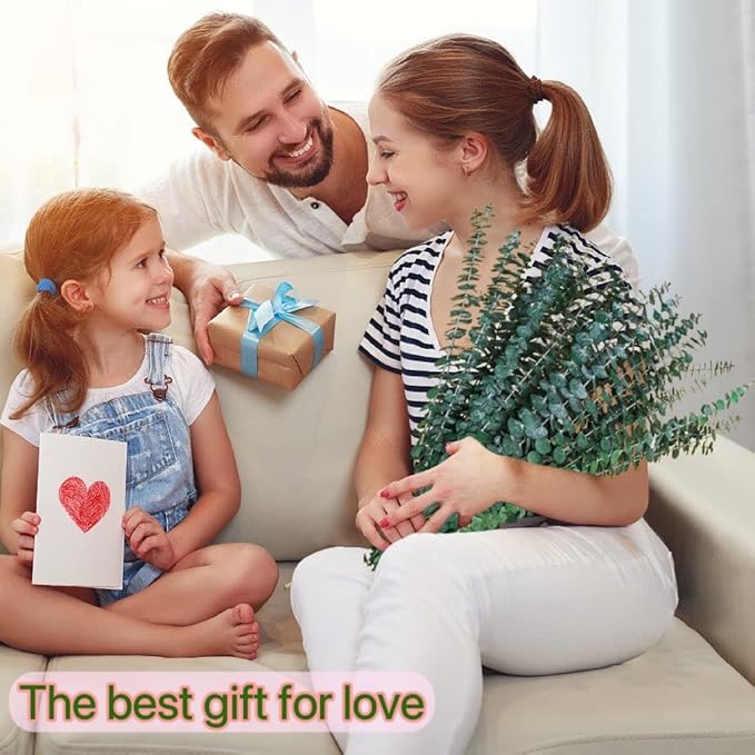 40 Pcs Dried Preserved Eucalyptus Shower Bundle,17" Natural Fresh Hanging Eucalyptus Leaves Stems Real Plant , Vase Filler Home, Wedding Decor