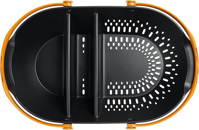 Fiskars Garden Harvest Basket - Container for Gardening and Harvesting with Tool Caddy - Harvesting Basket Doubles as a Colander for Vegetables and Fruits - Garden Accessories