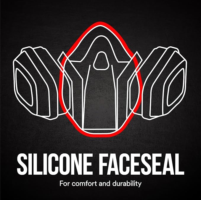 3M Professional Half Mask Organic Vapor, P95 Respirator with Cool Flow Valve, Reusable Respirator, Large