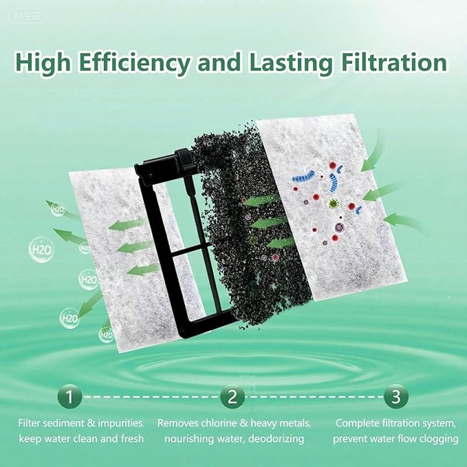 Aquarium 48 Pack Medium Filter Cartridges with Zeolite, Compatible with Whisper Filters 10i, IQ10, PF10 Power Filters