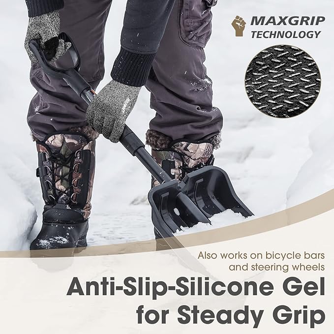 Rahhint Wool Winter Gloves Men Women Fleece lined Knit Gloves with Touchscreen Fingers Insulated Gloves Keep Hand Warm Gift