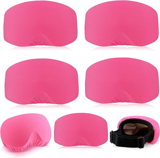 Civaner 4 Pieces Ski Snowboard Goggle Cover Sleeve Goggle Cover Microfiber Protective Lens Scratch Dust Protection for Travel