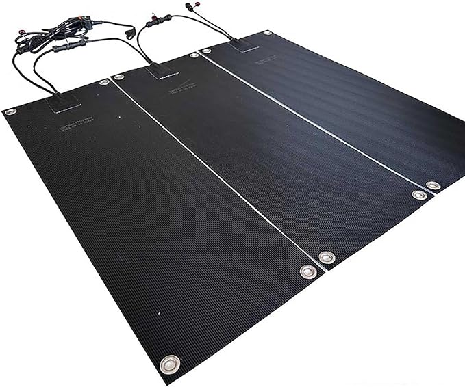 Heated Snow Melting Mats for Entrances - Outdoor Stairs- Non-Slip Winter Removal and Ice Melt Products -Heating Entrance