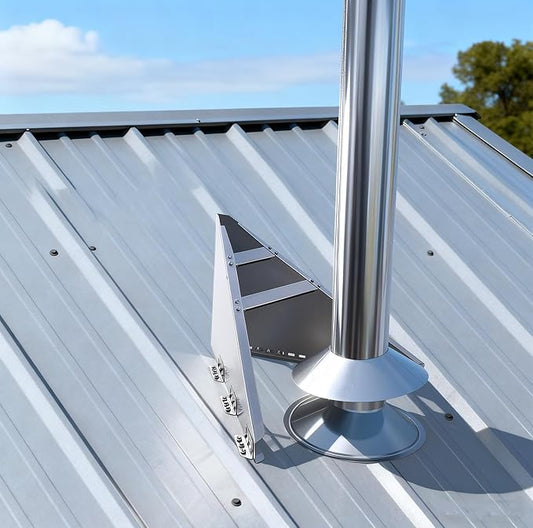 Snow Splitter for Chimneys. Lifetime Protection for 6-8" Wood Stove Chimneys.for Protection Stack Pipes and Chimneys