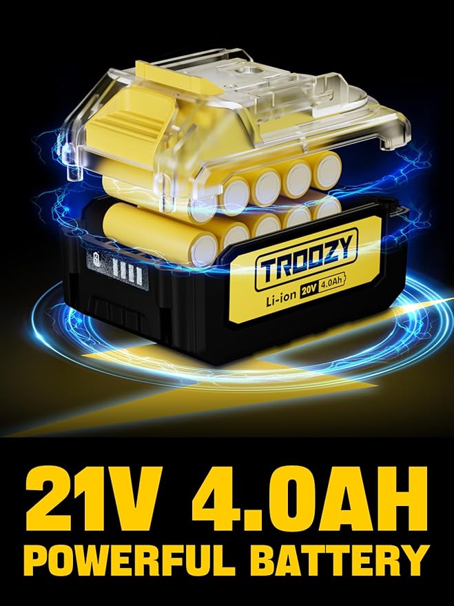 Cordless Pole Saw, 8-INCH 2-IN-1 Chainsaw with 21V 4.0Ah Battery Powered, Electric Tree Trimmer with 9FT Telescopic Pole, 180°Angle for Tree Branches Pruning & Wood Cutting, Battery Included