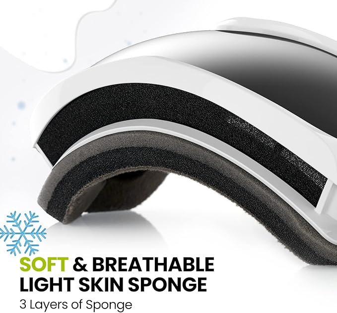 OutdoorMaster Kids Ski Goggles - Helmet Compatible Snow Goggles for Boys & Girls with 100% UV Protection