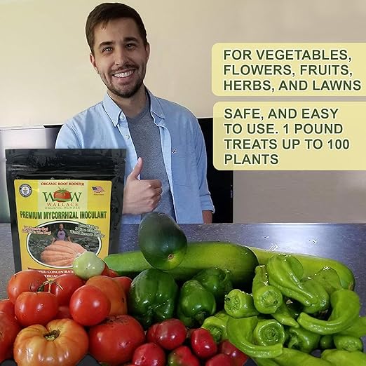 Wallace Organic Wonder Mycorrhizal Inoculant (20 lbs) - Mycorrhizal Fungi - Super Concentrated - Fresh Mycorrhizae for Plants, Garden Soil, & Potting Soil - Organic Root Stimulator for Plant Growth