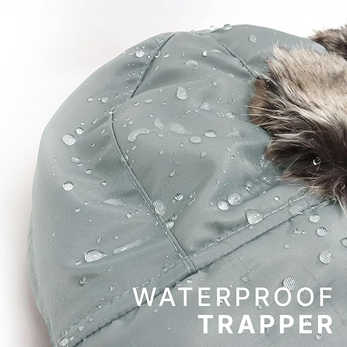 CHOK.LIDS Waterproof Winter Trappers Unisex Premium Strength Ushanka Ear Flap Chin Strap Cold Weather Outdoor