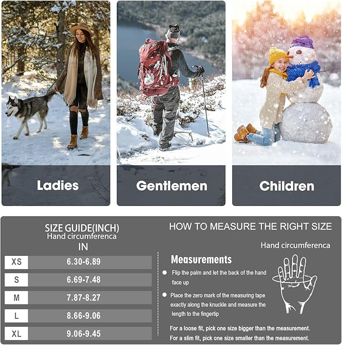 Rahhint Alpaca Wool Fingerless Gloves for Men Women Double-Layer Winter Gloves Warm Windproof Knitted for Typing Driving