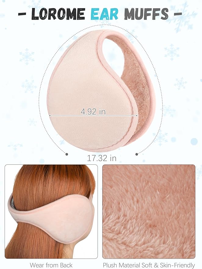 Winter Hat Scarf Gloves and Ear Warmer, Warm Knit Beanie Hat Touch Screen Gloves Set Winter Gifts Neck Scarves for Women