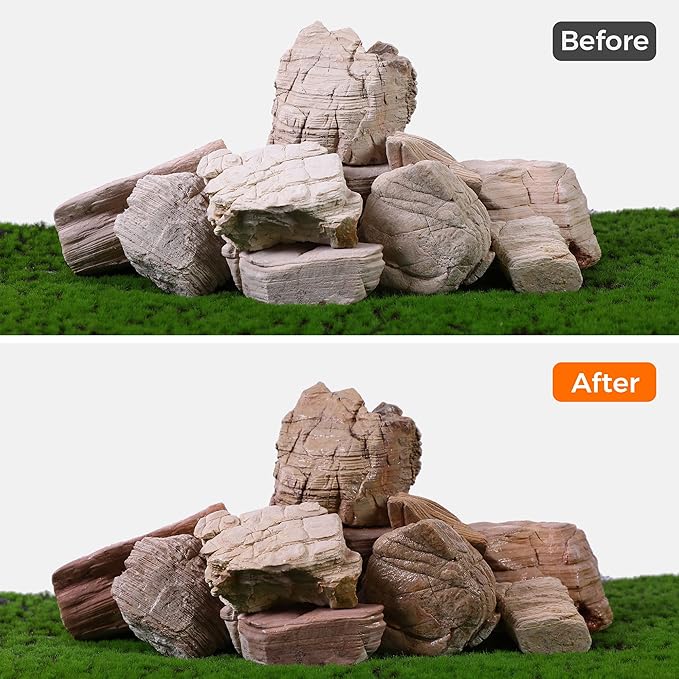 2-4 Inches Natural Pagoda Rock 10 PCS Aquarium Rocks for Aquascaping, Aquarium Landscaping, Terrariums, Fish Tank Decoration, Vivariums, Paludarium, Reptile and Amphibian Enclosures