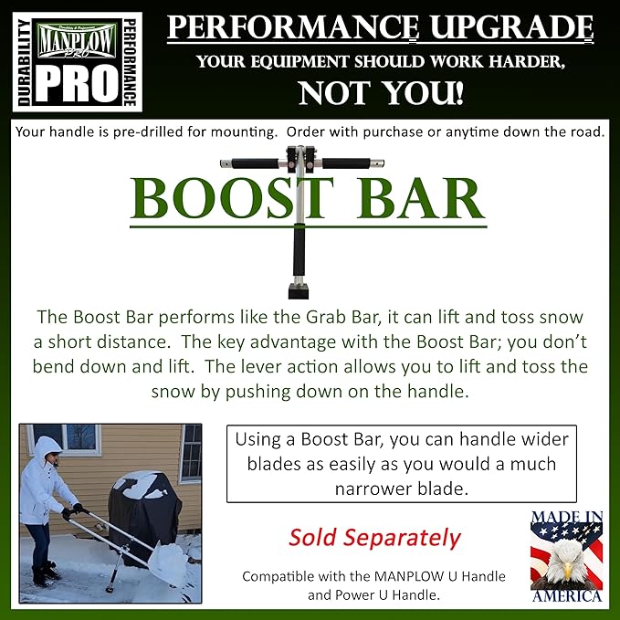 MANPLOW PRO Snow Pushers (U-Handle, 24")