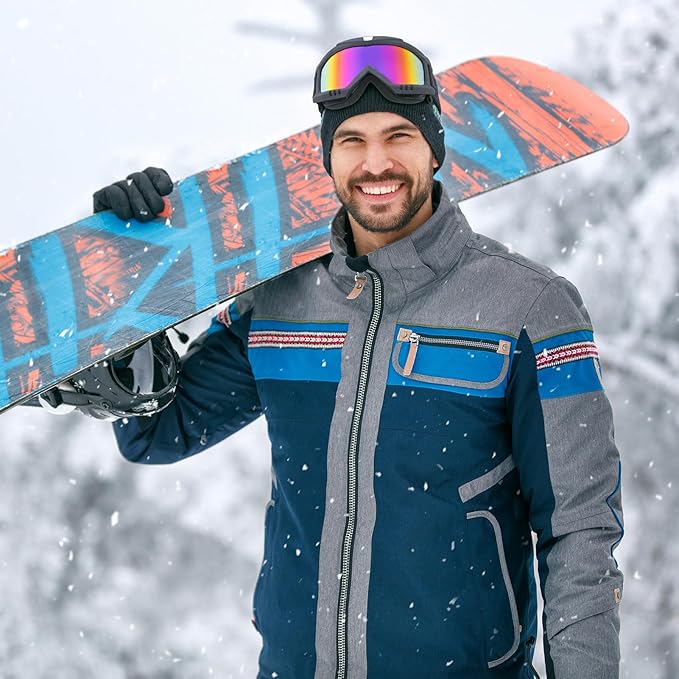 Ski Goggles, Snowboard Goggles for Men Women Kids, Skiing Snowboard Motorcycle Glasses for Adult Youth