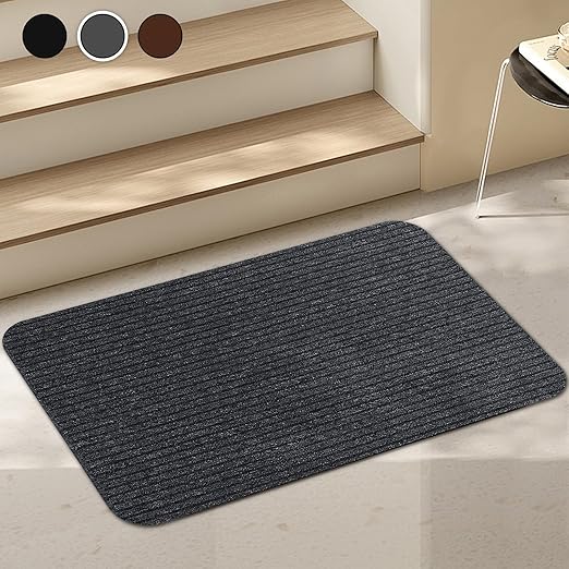 Stair Treads for Wooden Steps Carpet, Non-Slip Stair Runner Indoor Outdoor Stair Tread Mats Covers Pads, 19" x 31"Matching Landing Step Runner for Elders, Kids and Dogs (19" x 31", Grey)