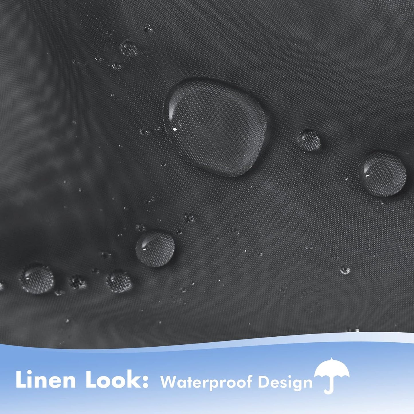 HolidayIdeas Outdoor Sheer Curtains for Patio Waterproof, 4 Panels - 54 x 108 Inch - Grey Light Filtering Voile Outside Curtains Grommet Drapes for Front Porch, Gazebo, Pergola, Backyard