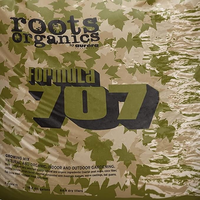 Roots Organic Formula 3 Cubic Feet 707 Growing Mix Peat, Compost, Coco Lawn Garden Large Container Water Retention Potting Soil in 30 Gallon Grow Bag