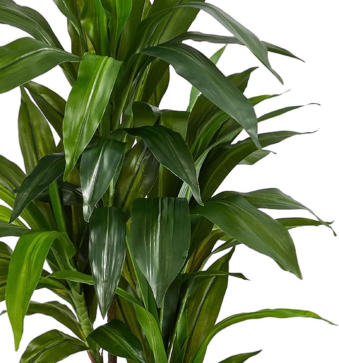 Nearly Natural 48in Dracaena Silk Plant (Real Touch) Green