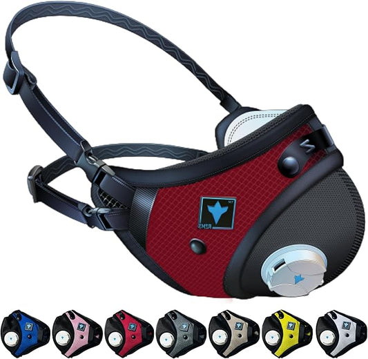 RZ Mask RZM3 - Patented Dust Mask w/ 99.8% Carbon Filtration, Anti Fogging, 360° Seal with 3 Straps, 50% Better Breathability