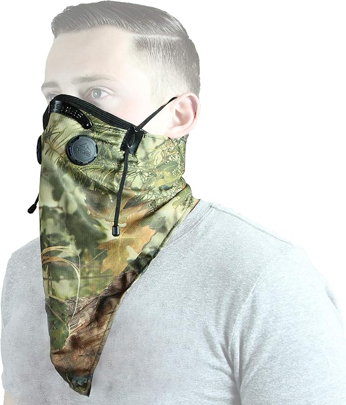 ATV TEK, Bandana Style Dust Masks with Suspension Straps and 3D Nose Box - Camo, 20"