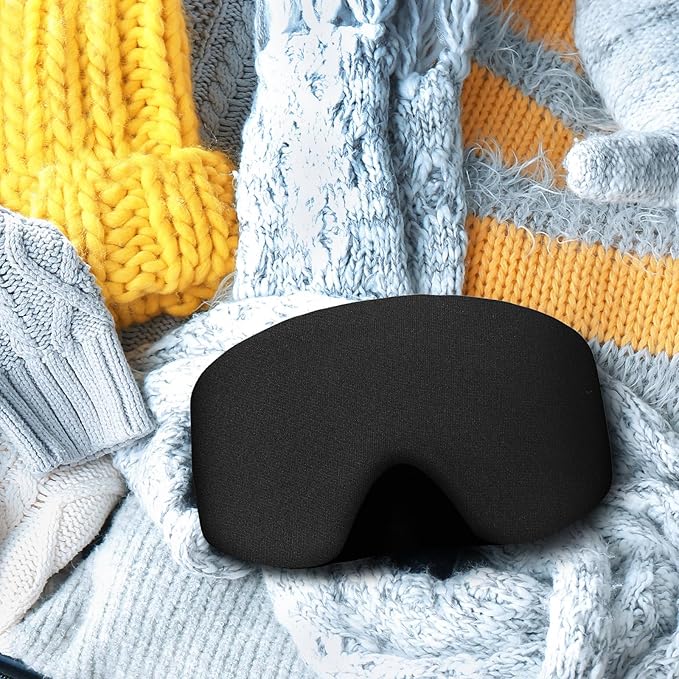 Civaner 4 Pieces Ski Snowboard Goggle Cover Sleeve Goggle Cover Microfiber Protective Lens Scratch Dust Protection for Travel