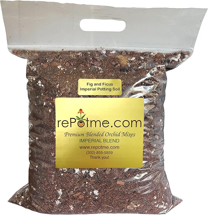 rePotme Fig & Ficus Potting Soil - Imperial Houseplant Mix - Junior Bag (4 Quarts) - Great Potting Mix for Indoor Plants