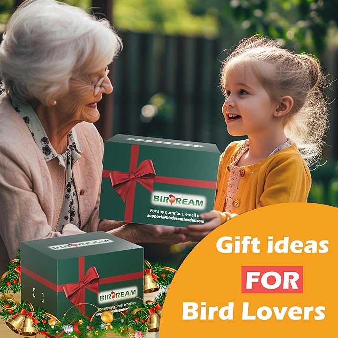 Birdream 2 Pack Bird Feeders for Outdoor, Retro Pagoda Design Fun Installation, Garden Gifts Hanging Bird Feeders for Garden Yard Outside Decoration Bird Watchers - Brown