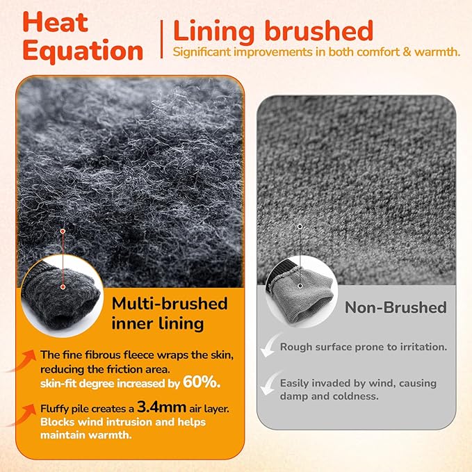 Merino Wool Gloves for Men Women, Touch Screen Warm Glove Liners Thermal Soft Knit Lining for Winter Running Hiking