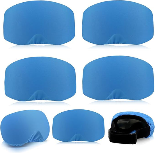Civaner 4 Pieces Ski Snowboard Goggle Cover Sleeve Goggle Cover Microfiber Protective Lens Scratch Dust Protection for Travel