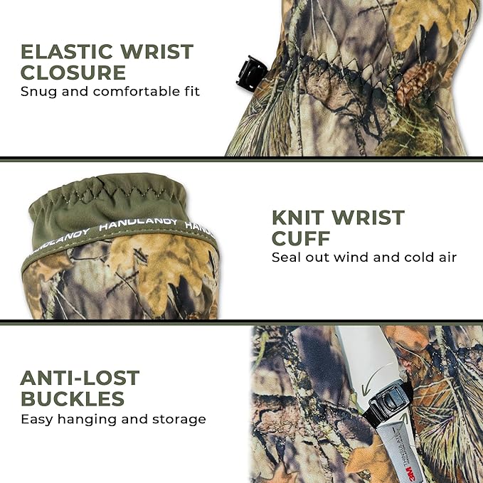 HANDLANDY Winter Gloves for Men & Women, Insulated Waterproof for Cold Weather, Thermal Glove for Cycling, Ski, Riding, Driving, Biking, Running