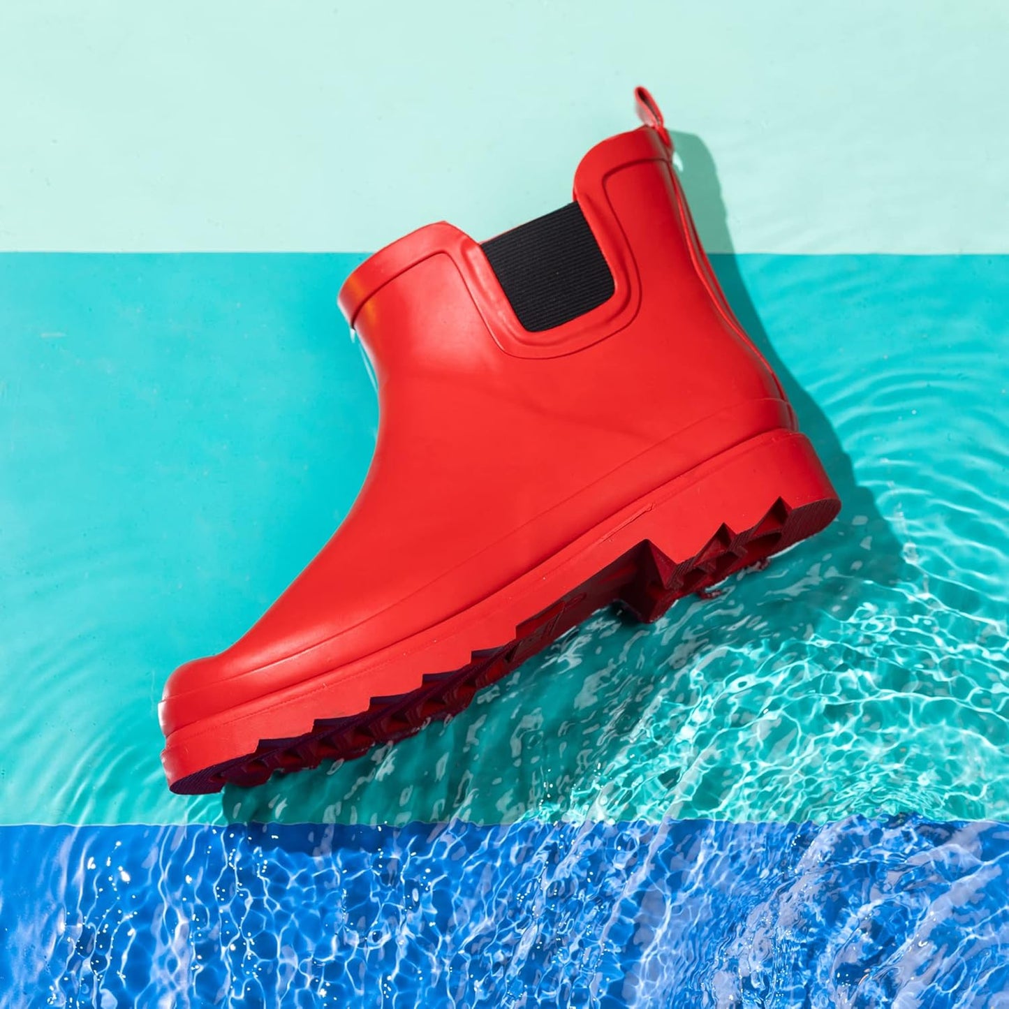 NORTY - Womens Ankle Rain Boots - Ladies Waterproof Winter Spring Garden Boot runs ½ size large