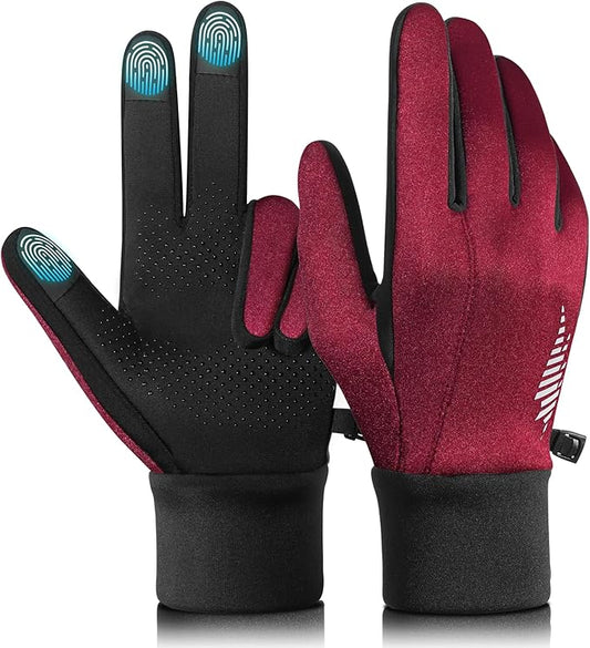 rivmount Winter Gloves Women Men, Cold Weather Touch Screen Liner Glove, Windproof 3-Layers, for Running, Cycling, Biking, Hiking, Driving