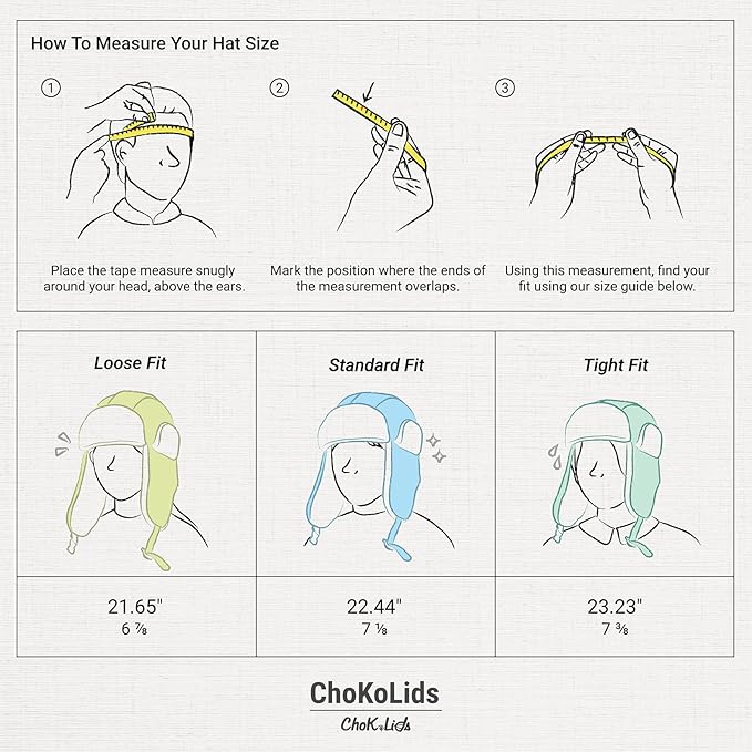 CHOK.LIDS Waterproof Winter Trappers Unisex Premium Strength Ushanka Ear Flap Chin Strap Cold Weather Outdoor