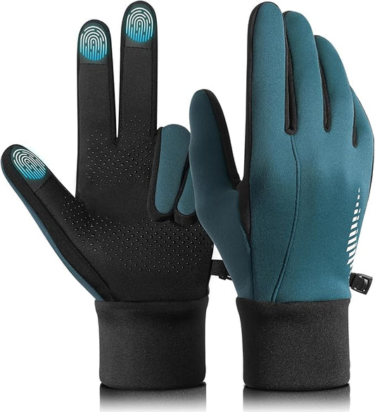 rivmount Winter Gloves Women Men, Cold Weather Touch Screen Liner Glove, Windproof 3-Layers, for Running, Cycling, Biking, Hiking, Driving